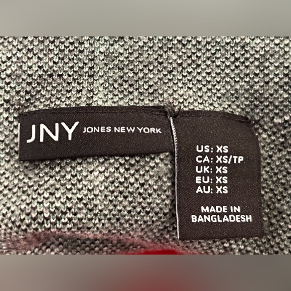 JNY JONES NEW YORK Green Plaid Mock-Neck
Pullover Sweater Size XS - Picture 5 of 6